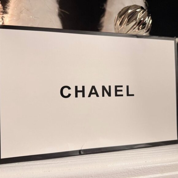 Chanel Black Acrylic Vanity Organizer Tray w/ Compartments Luxury Storage - Picture 3 of 8